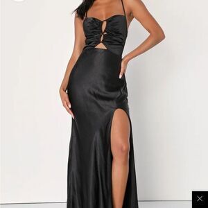 Black maxi dress